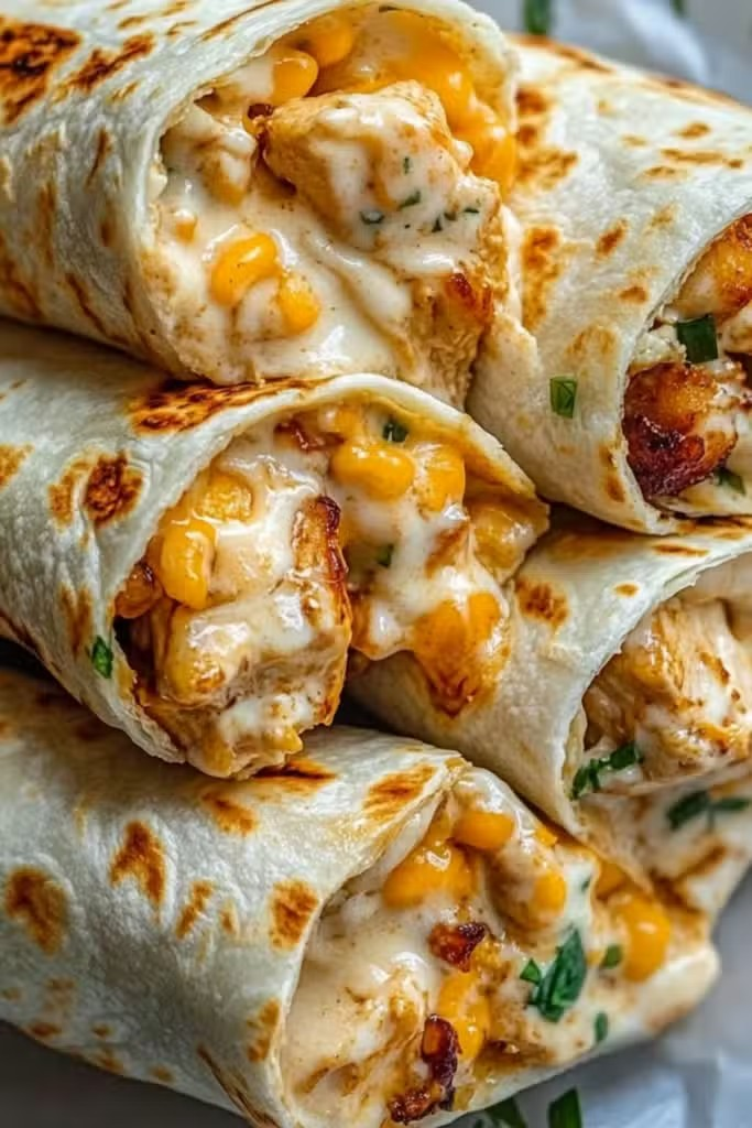 Healthy Breakfast Recipes & Brunch Ideas – Easy, Delicious Morning Meals Cheesy Garlic Chicken Wraps