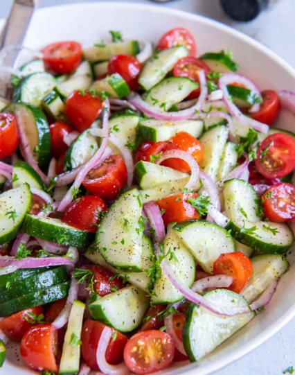 Healthy Breakfast Recipes & Brunch Ideas – Easy, Delicious Morning Meals Cucumber Tomato Salad 5